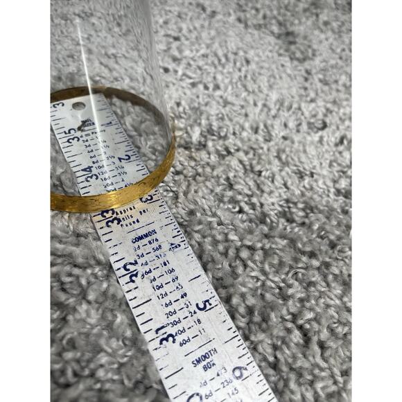 Vtg Circleware Crystal 7 1/8” Gold Encrusted Trim 10Oz Pilsner Glass Classique 5 - Picture 6 of 10